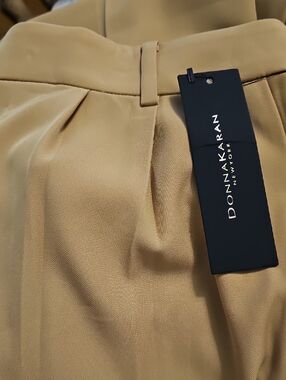 Donna Karan Women's Camel Pleated Pants